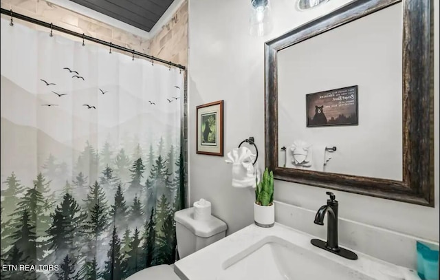 bathroom with toilet and sink