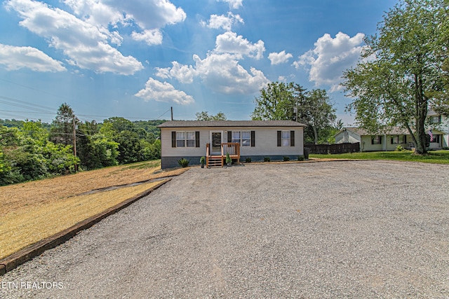 view of front of property