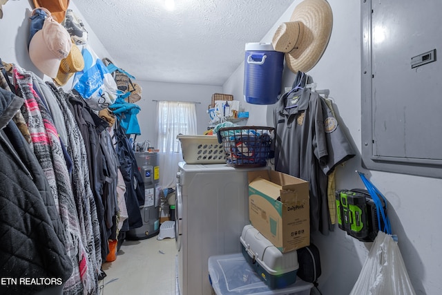 walk in closet with water heater