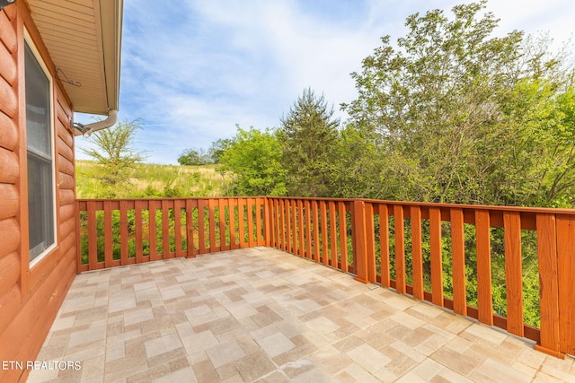 view of patio / terrace featuring a balcony