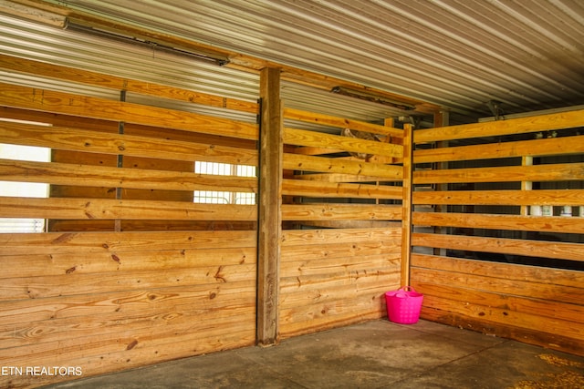 view of horse barn