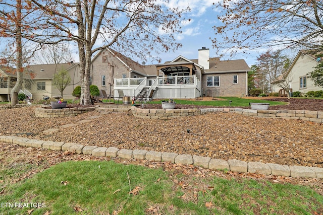 57 Inwood Ter, Crossville, TN 38558 - back of house featuring a chimney