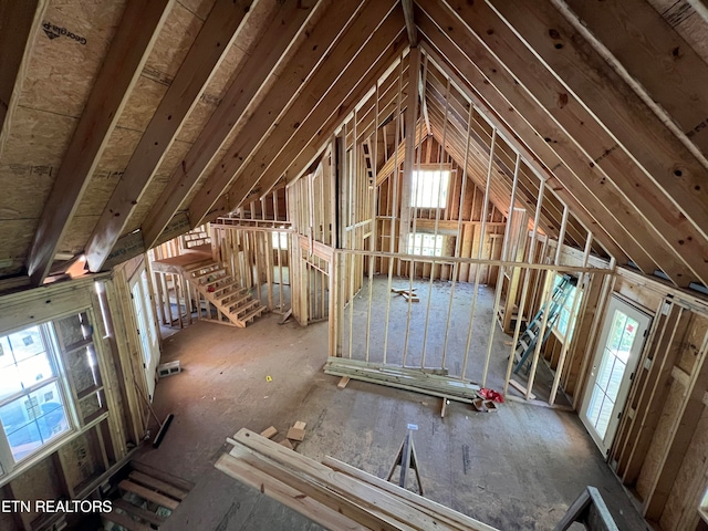 attic with a healthy amount of sunlight