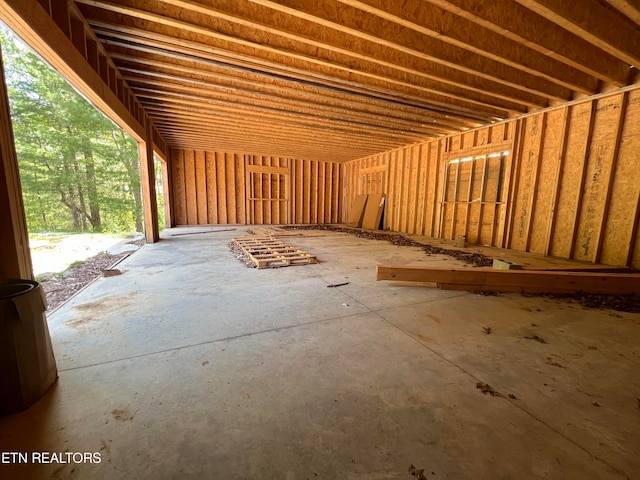 miscellaneous room with concrete floors