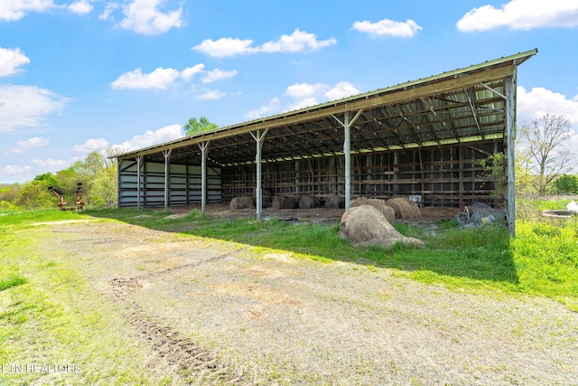 view of stable with an outdoor structure