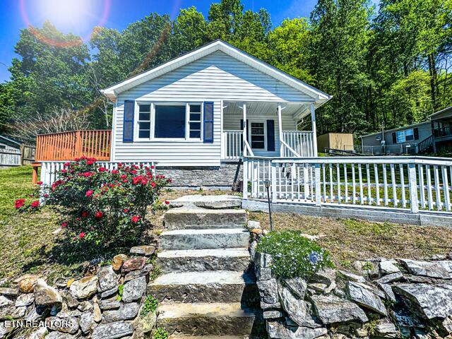 bungalow-style home featuring a porch