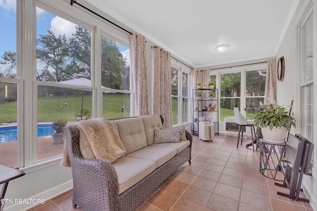 sunroom with a wealth of natural light