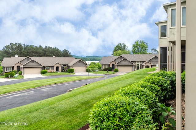 view of yard with a residential view