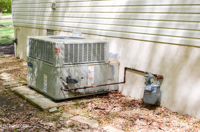 exterior details featuring central AC unit