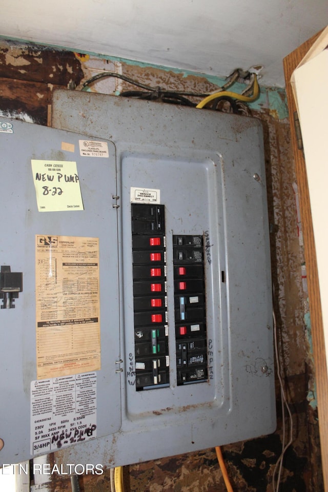 utility room with electric panel