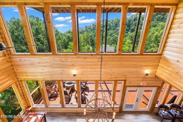 interior space featuring french doors