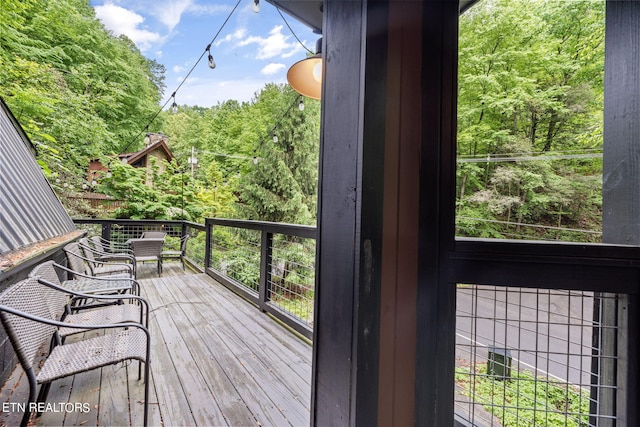 view of wooden terrace