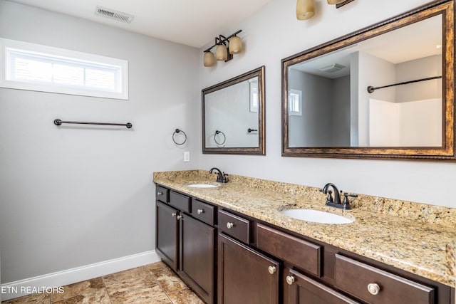 bathroom featuring vanity