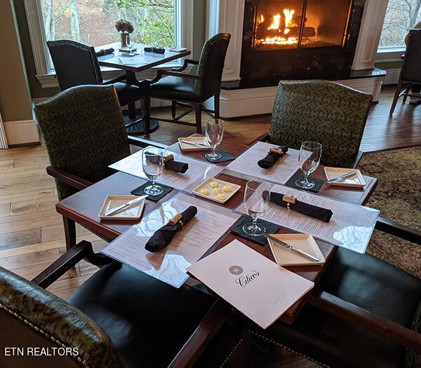 dining room featuring hardwood / wood-style flooring