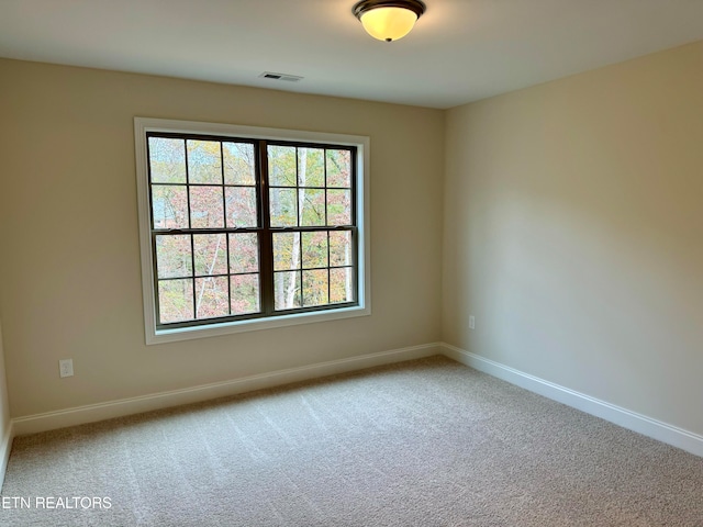 view of carpeted empty room