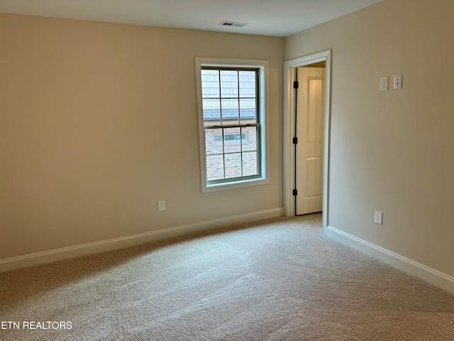 view of carpeted empty room