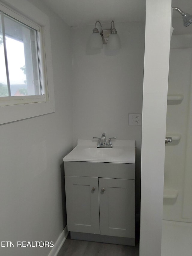 bathroom featuring vanity