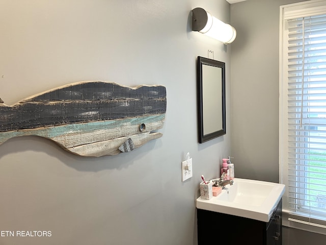 bathroom with vanity