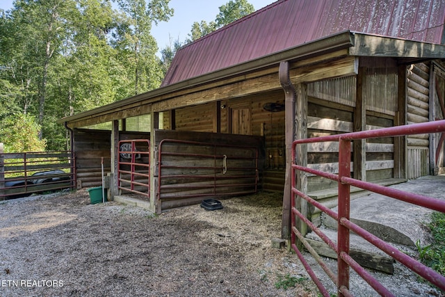 view of stable