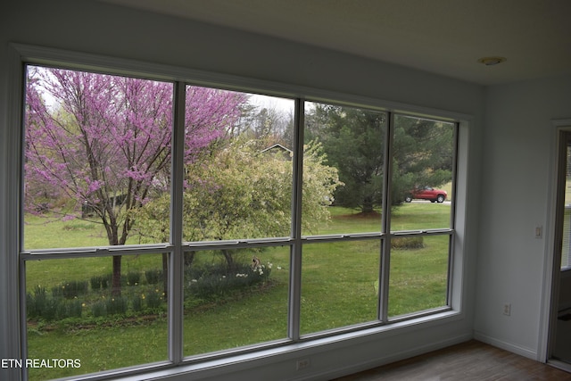 interior space with a healthy amount of sunlight
