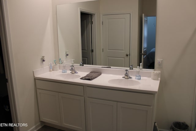 bathroom with vanity