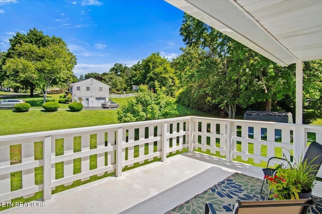 view of balcony