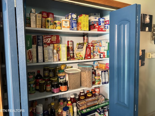 view of pantry