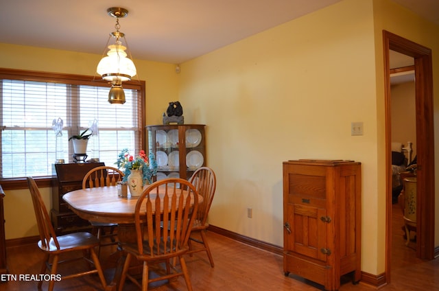 dining room featuring hardwood / wood-style flooring