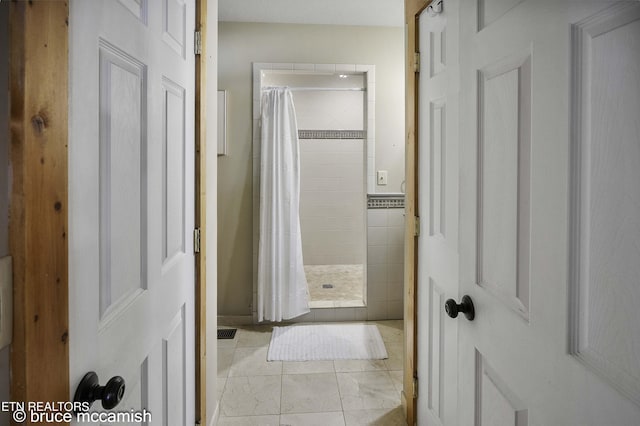 bathroom with walk in shower