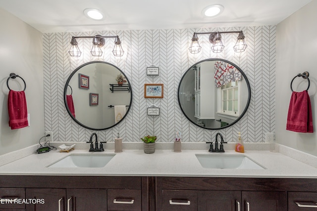 bathroom featuring vanity