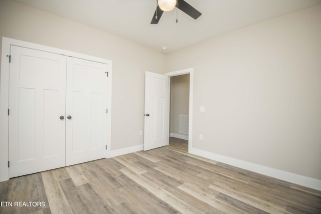 116 Duseth Dr, Sweetwater, TN 37874 - unfurnished bedroom with wood finished floors, a closet, and ceiling fan