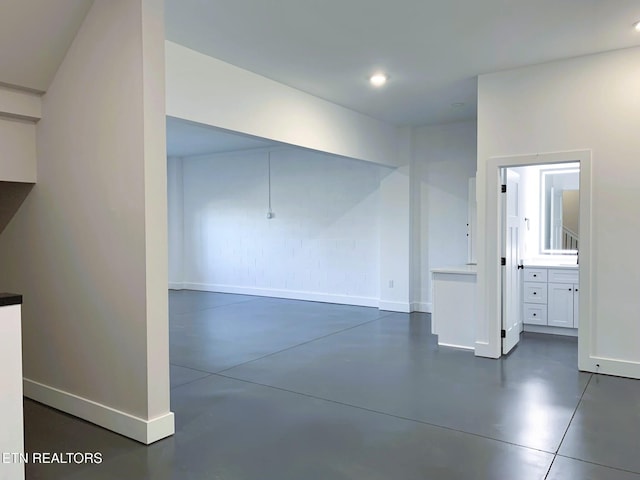116 Duseth Dr, Sweetwater, TN 37874 - basement with baseboards and recessed lighting