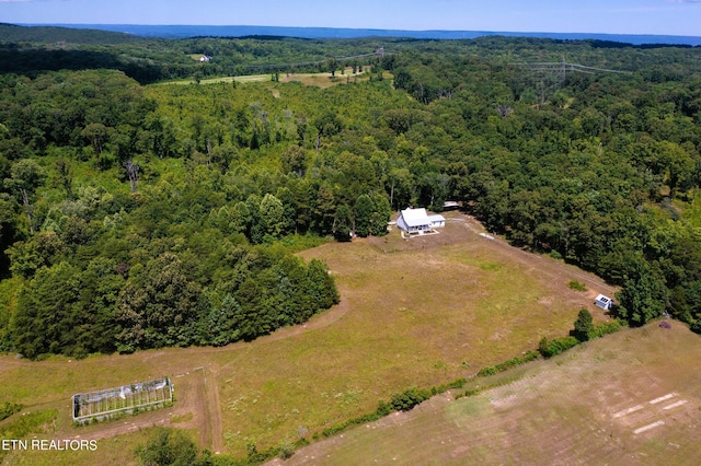 aerial view featuring a rural view