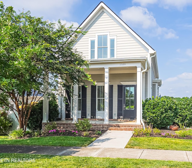 view of front of house featuring a porch