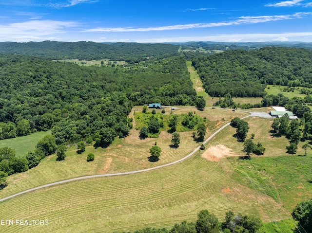 drone / aerial view featuring a rural view