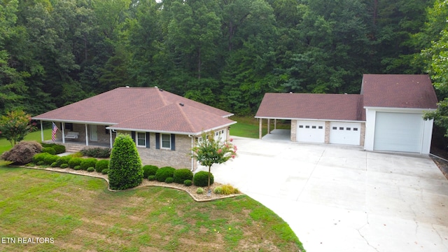 birds eye view of property