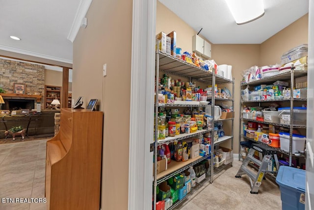 view of pantry