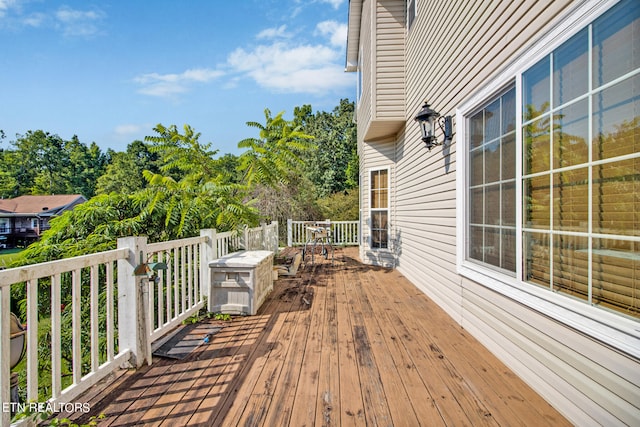 view of wooden terrace