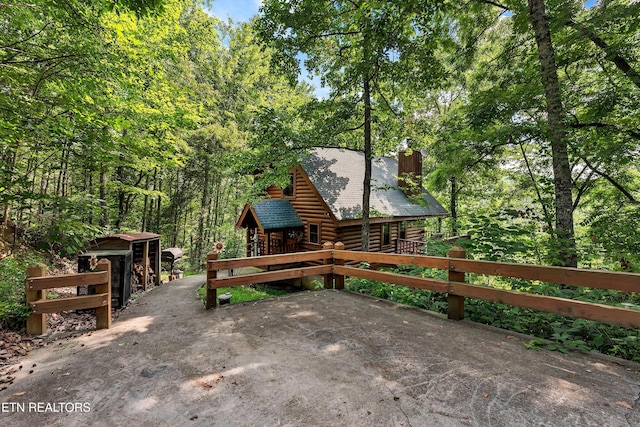 view of patio / terrace featuring a wooden deck