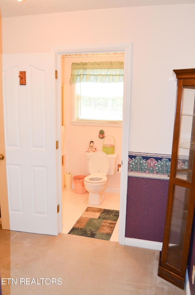 bathroom featuring toilet