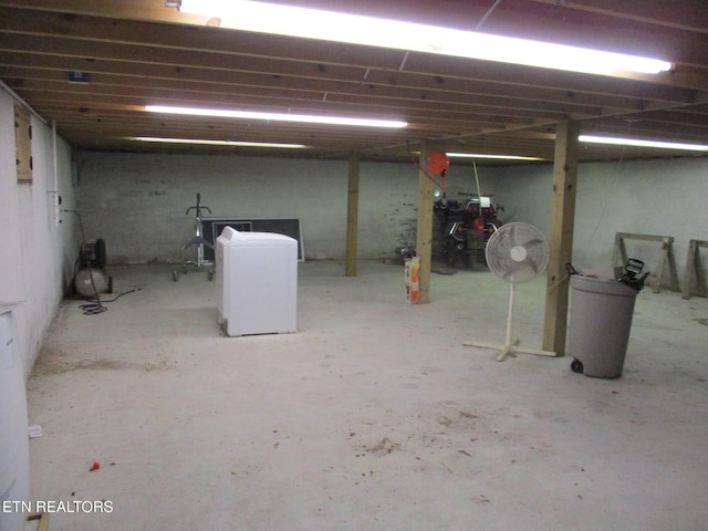 view of basement