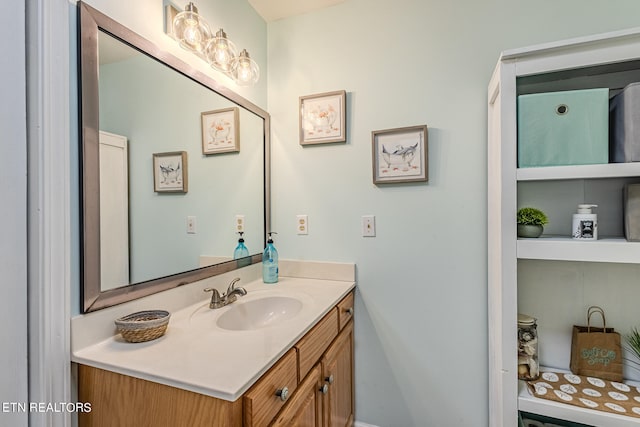 bathroom featuring vanity