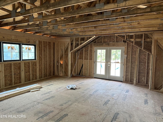 miscellaneous room featuring french doors