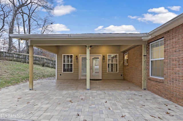 view of patio / terrace with french doors