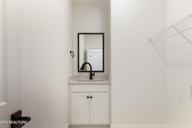 bathroom featuring vanity