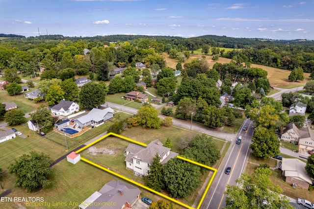 1227 N Main St, Sweetwater, TN 37874 - drone / aerial view with a wooded view