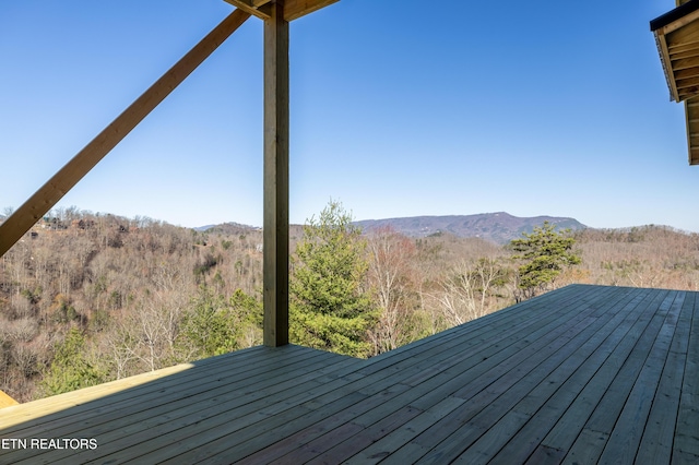 property view of mountains with a view of trees