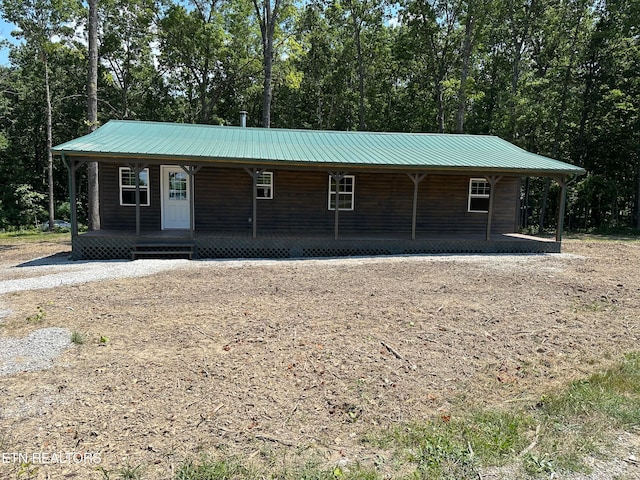 view of front facade with a porch