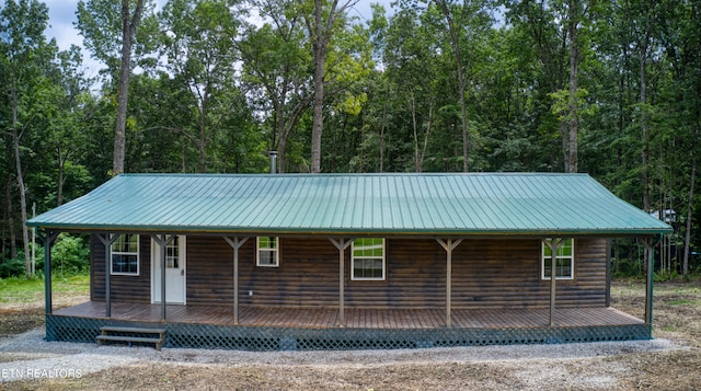 view of front facade with covered porch