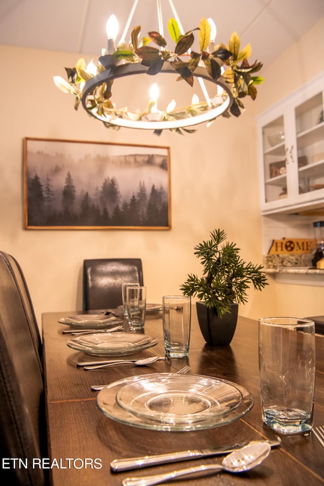 view of dining room